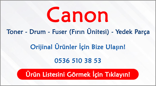 canon toner, canon drum, canon fuser,