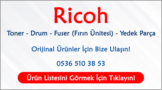 ricoh toner, ricoh fuser, ricoh drum,